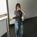 ブラウンミントTシャツ