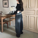 バックロゴヒップホップデニム