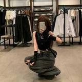 ストリートハイウエストタックデニム