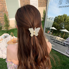 パステルバタフライヘアクリップ