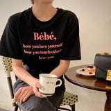 Bebe刺繍ロゴTシャツ