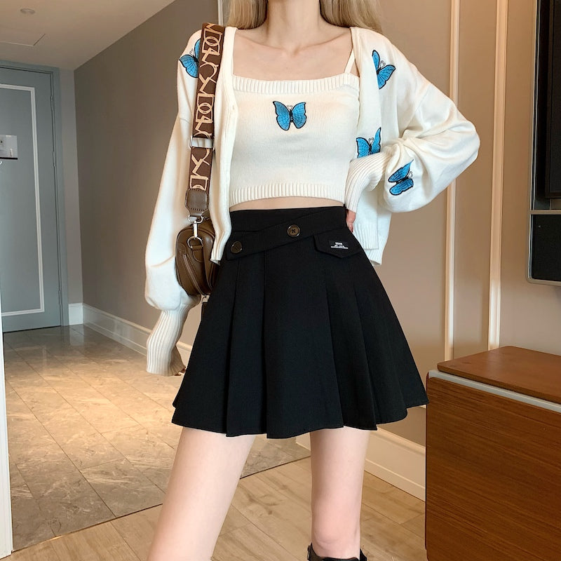 デザインウエストミニスカート
