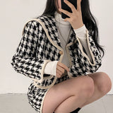 千鳥ジャケット&ミニスカートSET