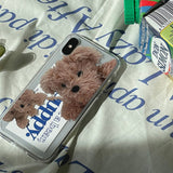 クリアプードルiPhoneケース