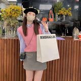 ピンクベスト＆ブルーシャツSET