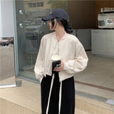 ワンカラークロップドブルゾン