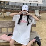 ブラックピンクTシャツワンピース＆フェイクスカートSET