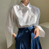 アシンメトリーデザインシャツ