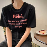 Bebe刺繍ロゴTシャツ