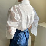 アシンメトリーデザインシャツ